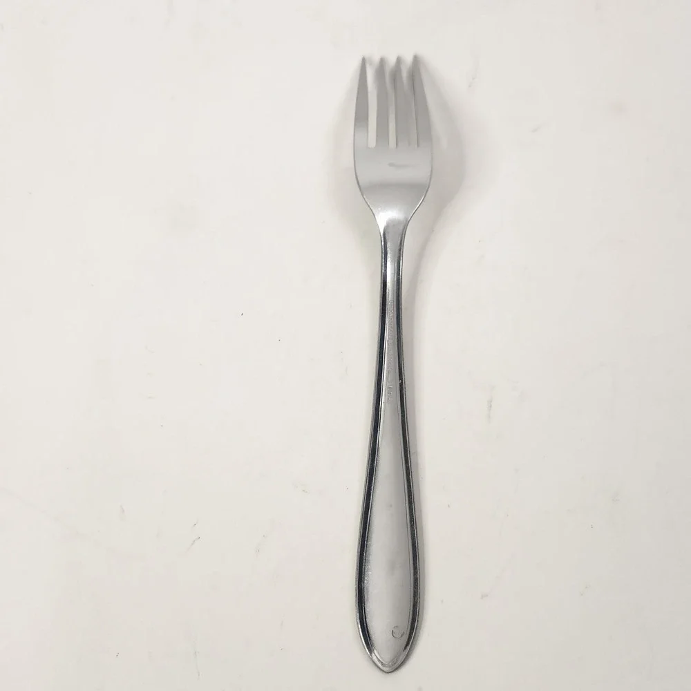 Vintage Utica Cutlery Atomic Starburst Stainless Dinner Fork USA MCM UT153